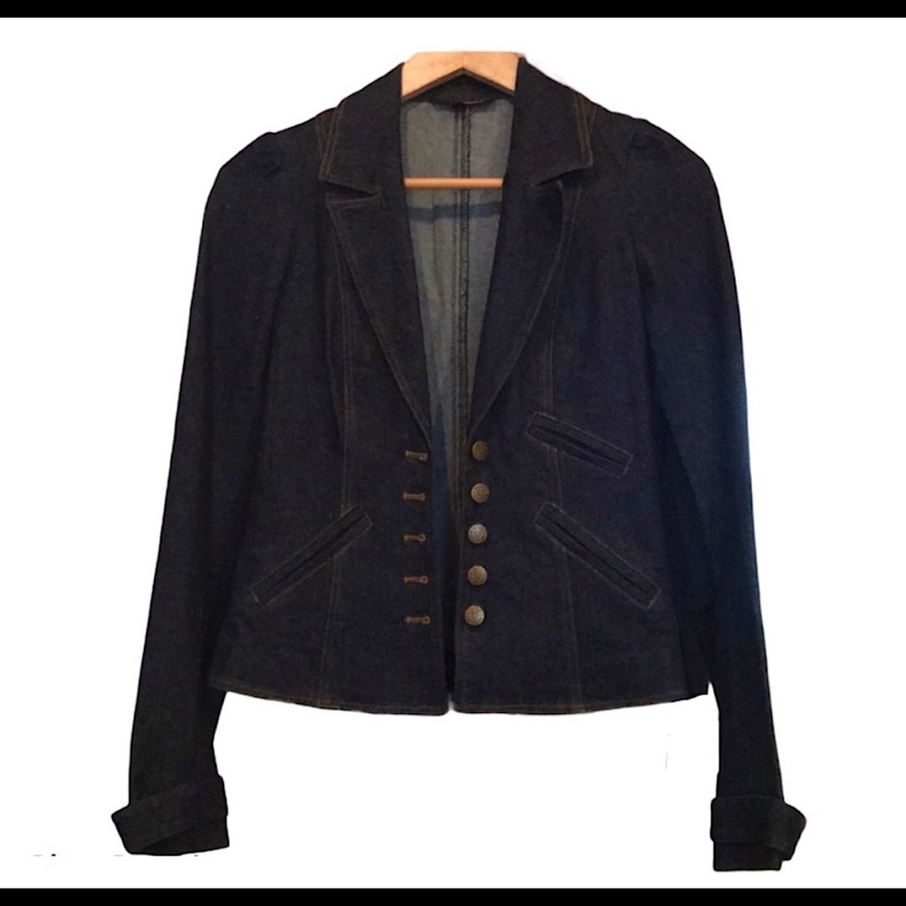 Betsey Johnson Denim Button Up Jacket